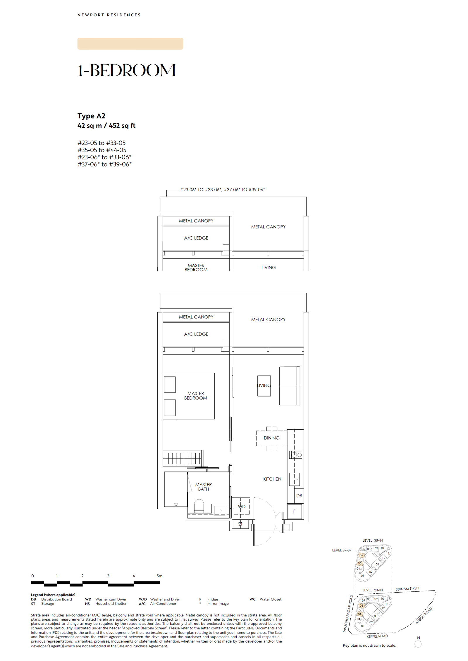 Newport Residences 1 Bedroom Floor Plan 2