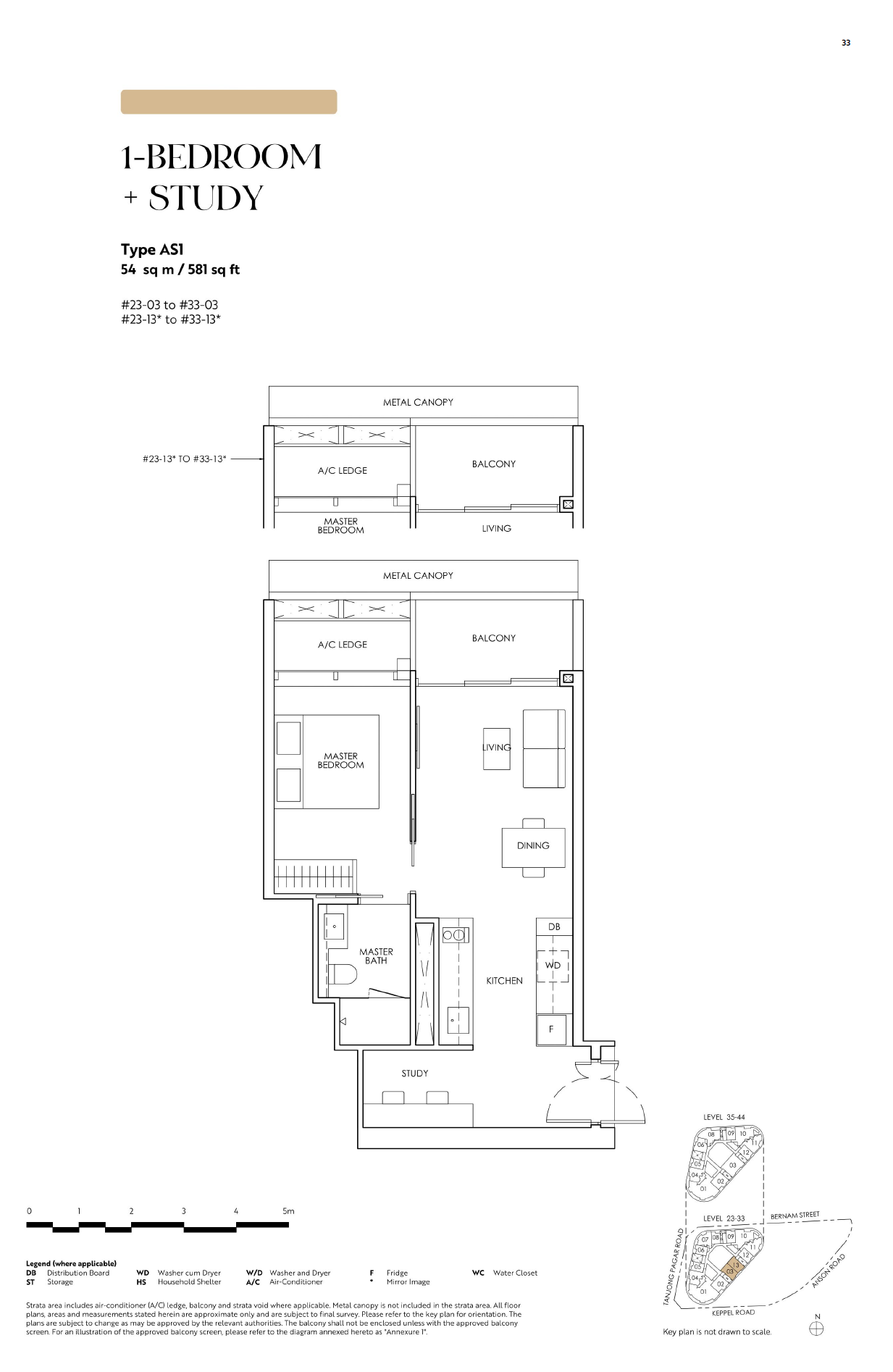 Newport Residences 1 Bedroom Floor Plan 5