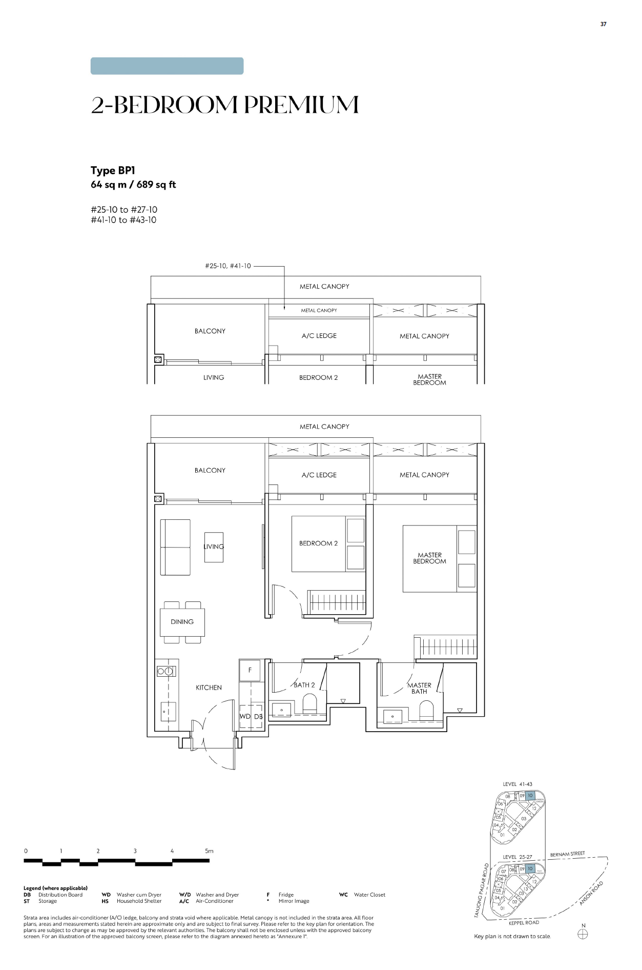 Newport Residences 1 Bedroom Floor Plan 7