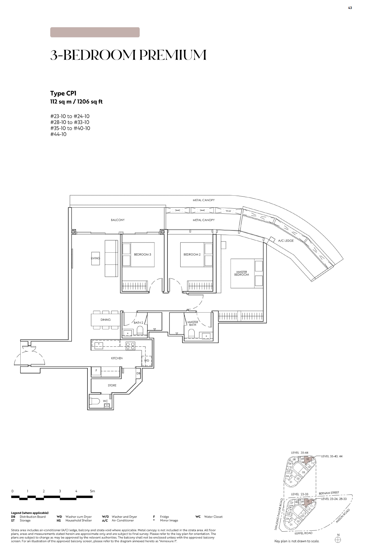Newport Residences 1 Bedroom Floor Plan 10