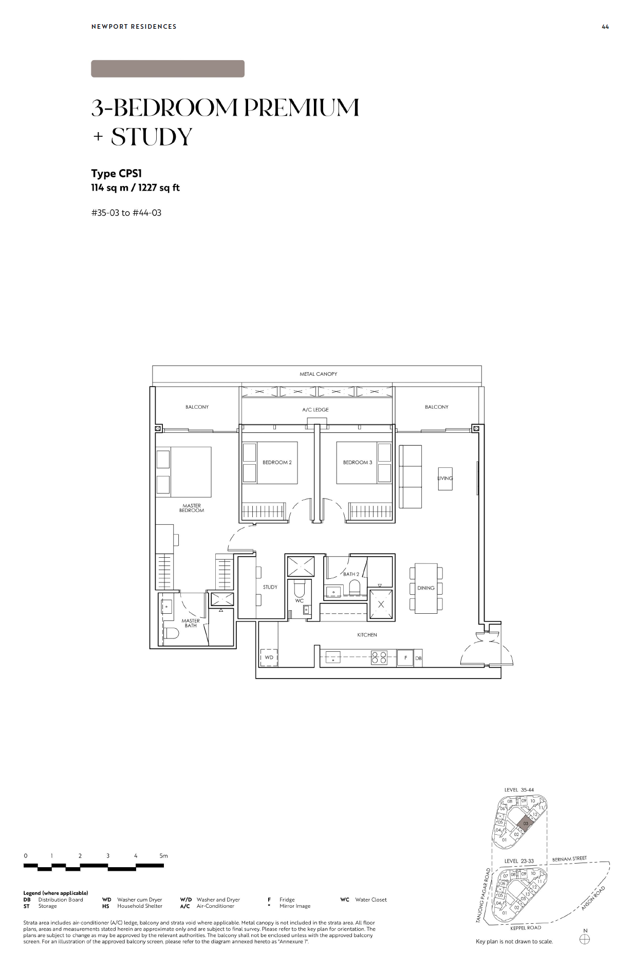 Newport Residences 1 Bedroom Floor Plan 11